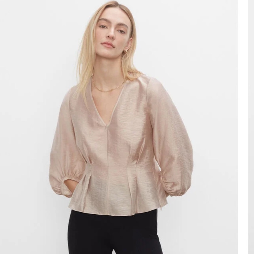 Pinch Sleeve Blouse XS